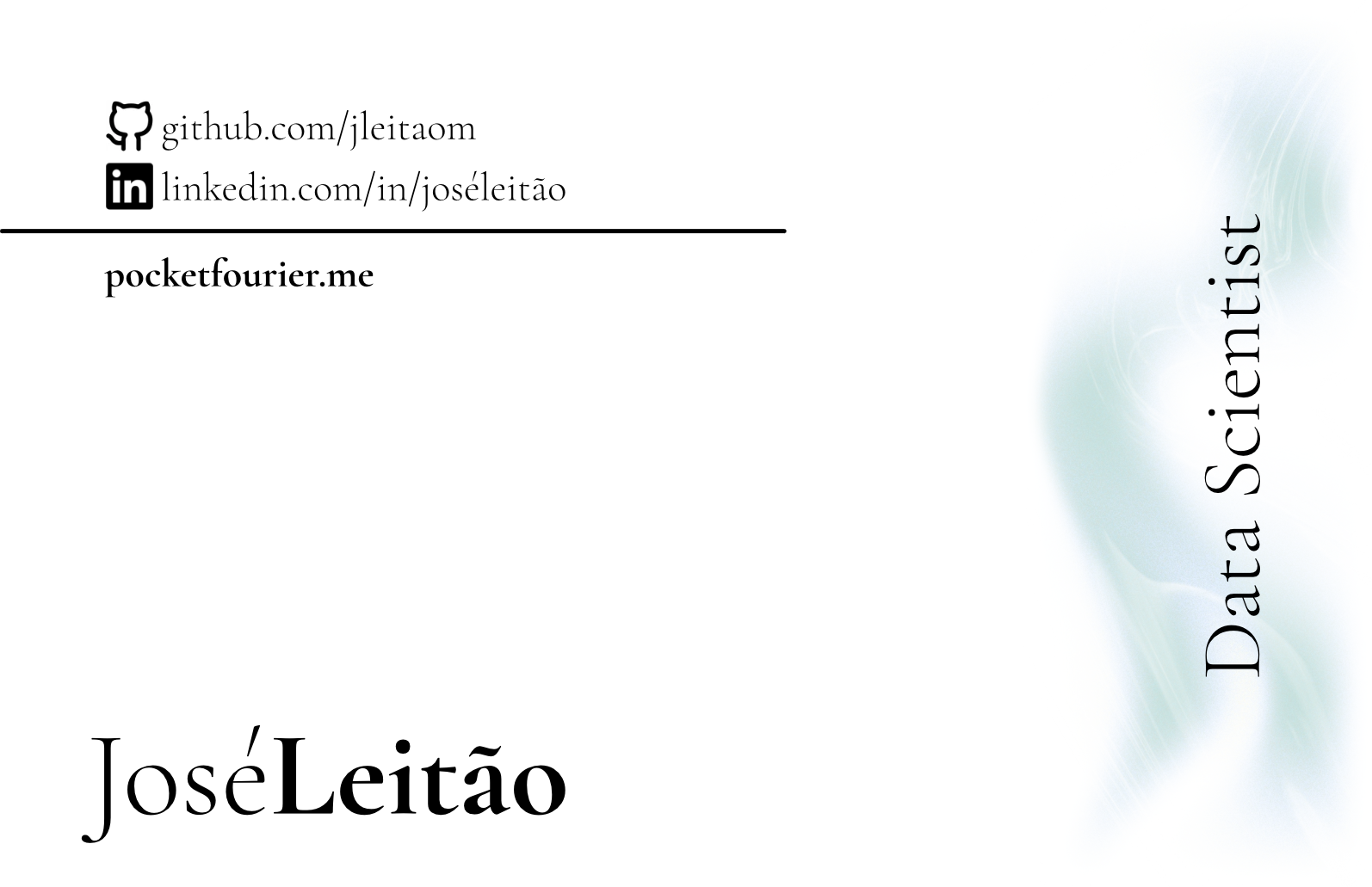 Business card — front